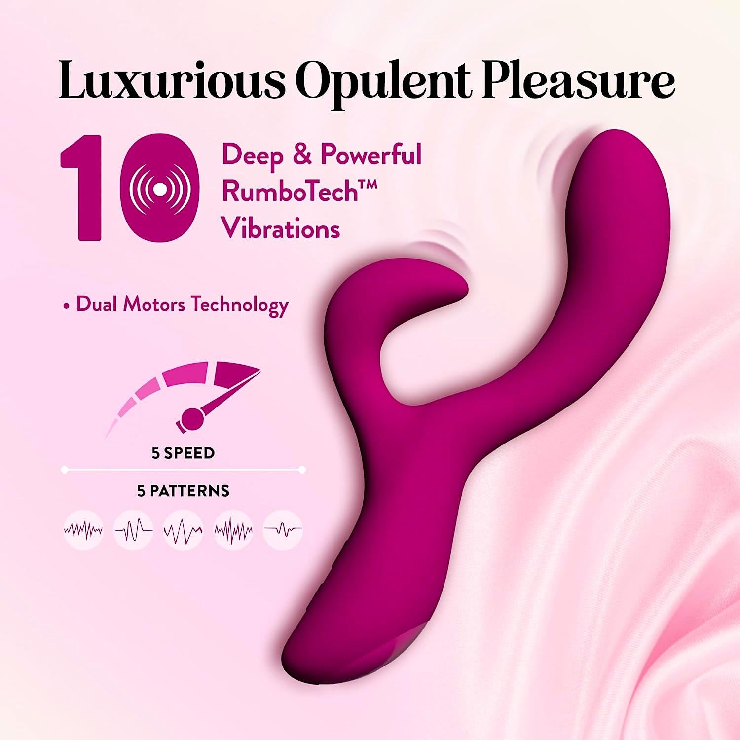 Blush - Quinn - Rabbit Vibrator - Burgundy