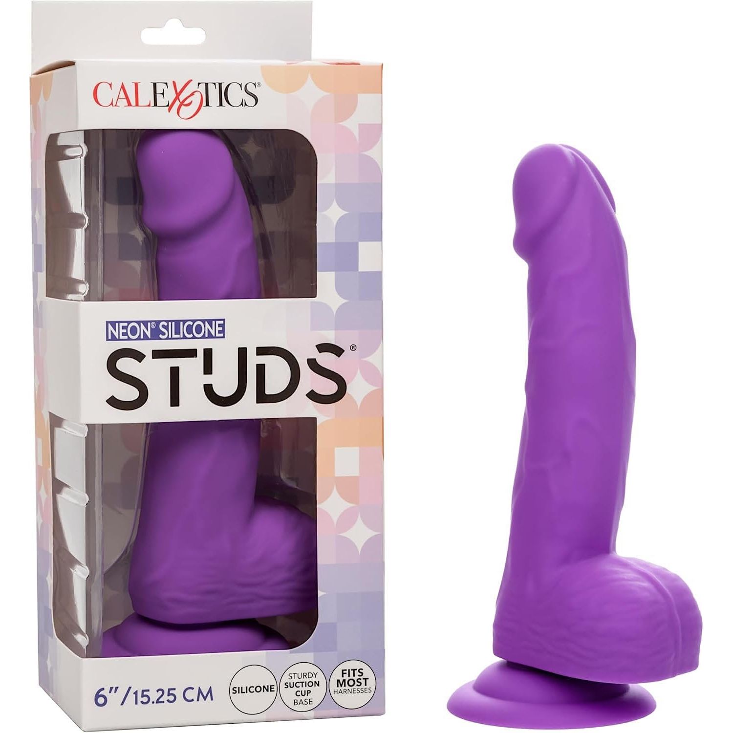 CalExotics Neon Silicone Dildo Studs - 6 Inch
