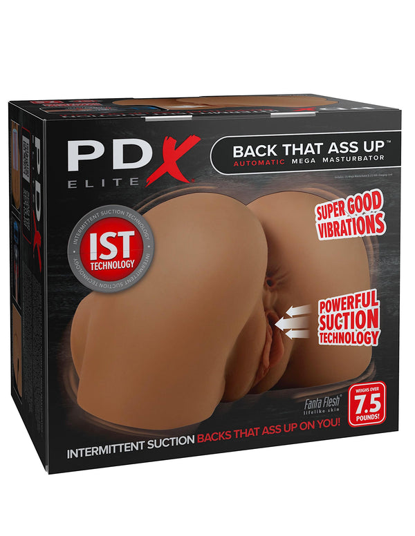 PDX Elite Back That Ass Up Automatic Mega Masturbator Brown