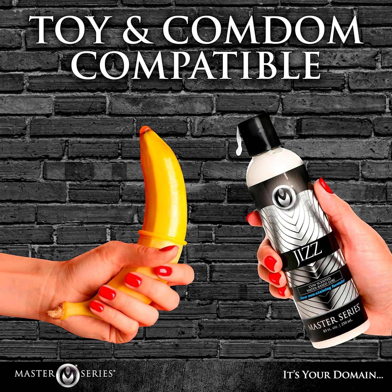 Master Series Jizz Water-Based Cum Scented Lube 8.5 oz.