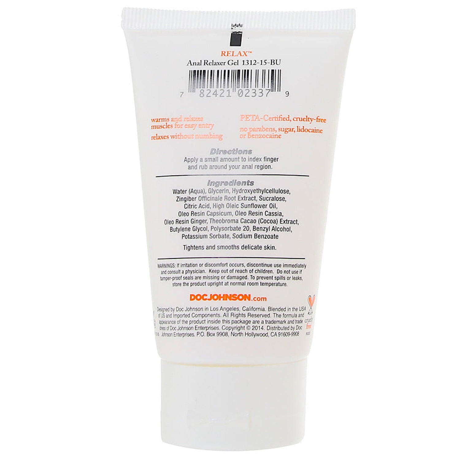 Intimate Enhancements Relax - Anal Relaxer 2oz