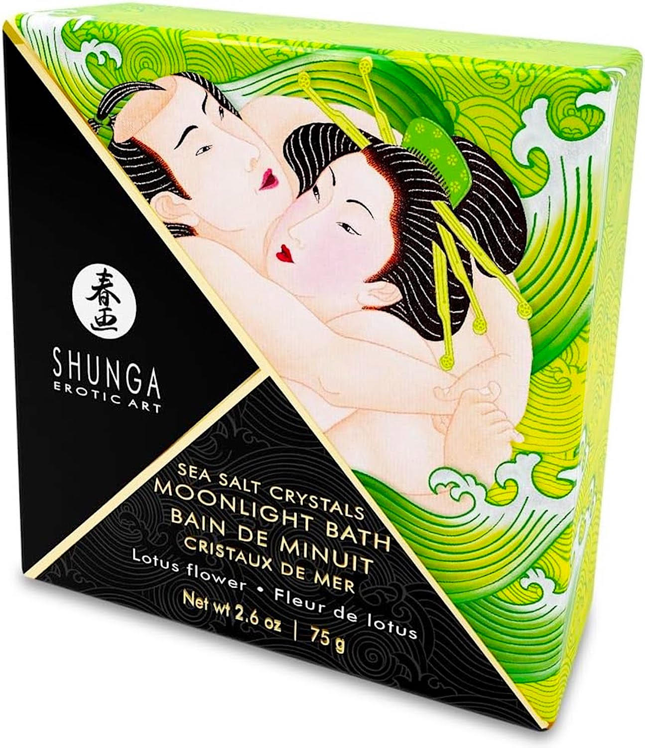 Shunga – Moonlight Bath - Sea Salt Crystals - Lotus Flower 75g