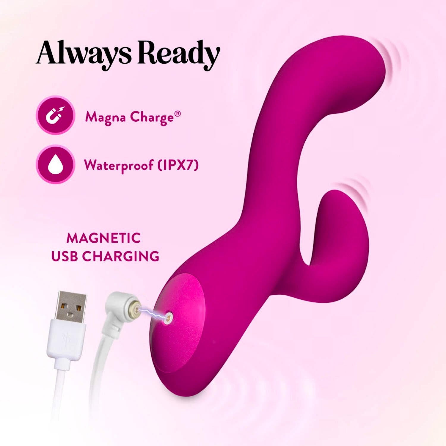 Blush - Quinn - Rabbit Vibrator - Burgundy