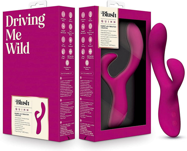 Blush - Quinn - Rabbit Vibrator - Burgundy