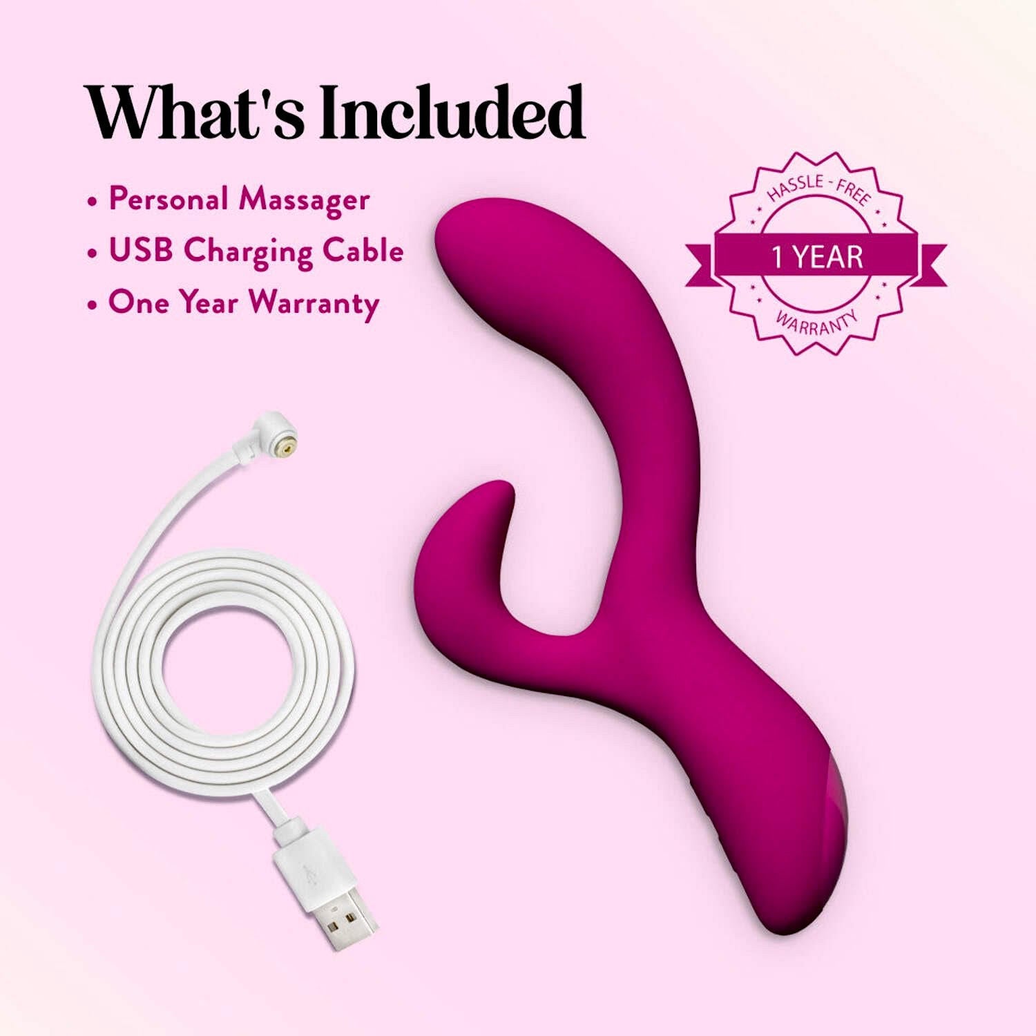 Blush - Quinn - Rabbit Vibrator - Burgundy