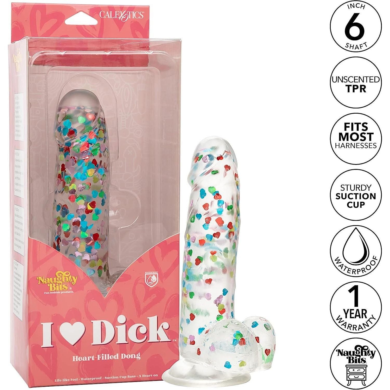 Naughty Bits I Love Dick Heart-Filled Dong