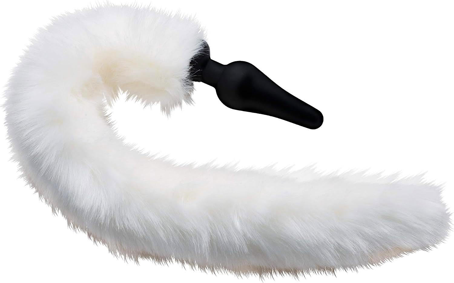 TAILZ White Fox Tail Anal Plug and Ears Set