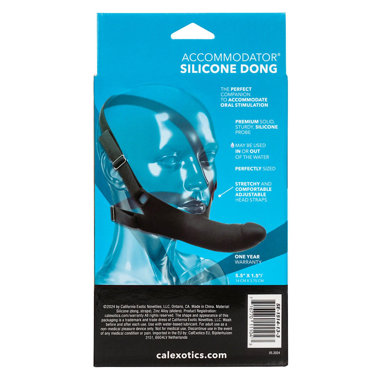 Accommodator Silicone Dong - Black