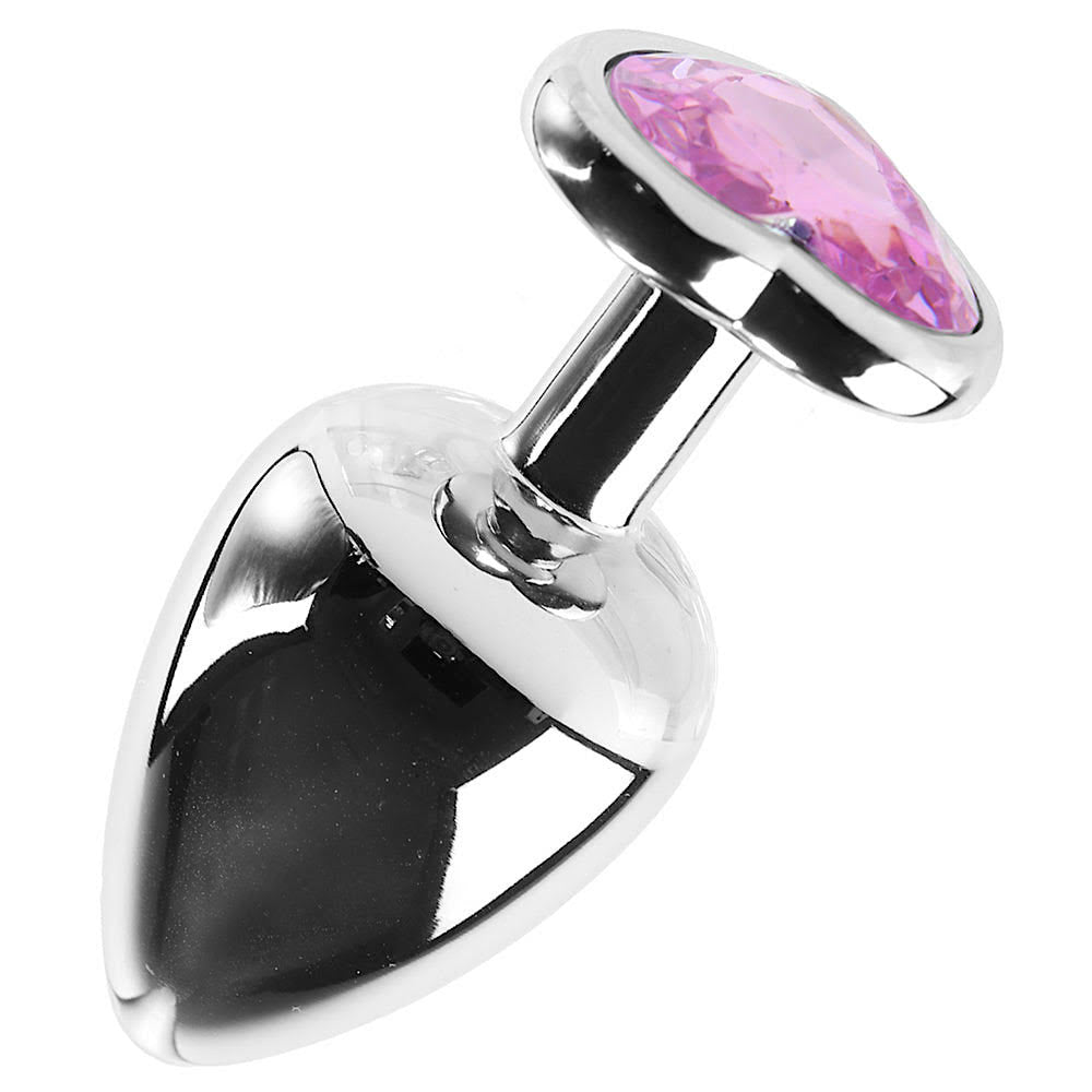 Booty Sparks Pink Heart Gem Anal Plug Set