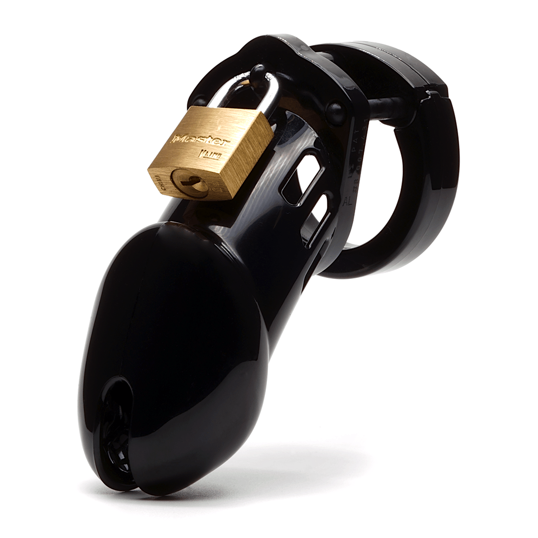 Chastity Kits - CB-6000 Black Kit with 3 1/4" Cage