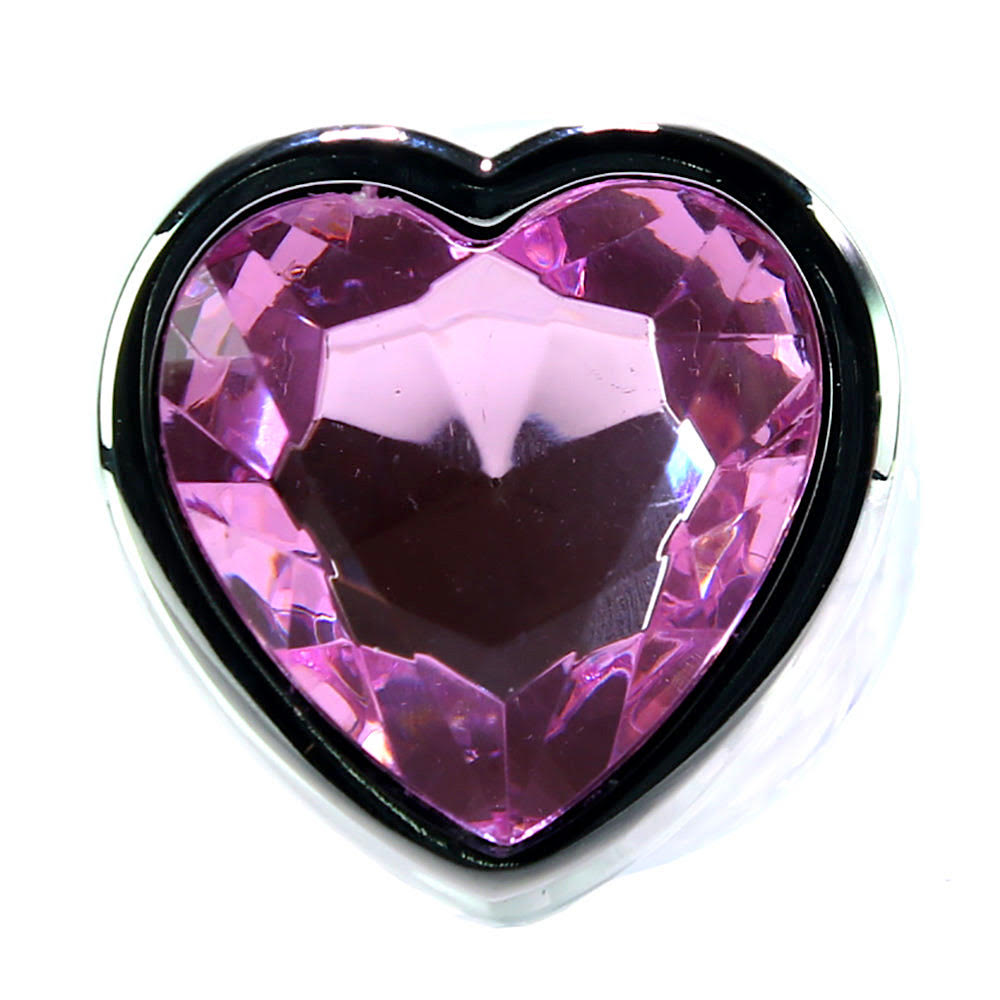 Booty Sparks Pink Heart Gem Anal Plug Set