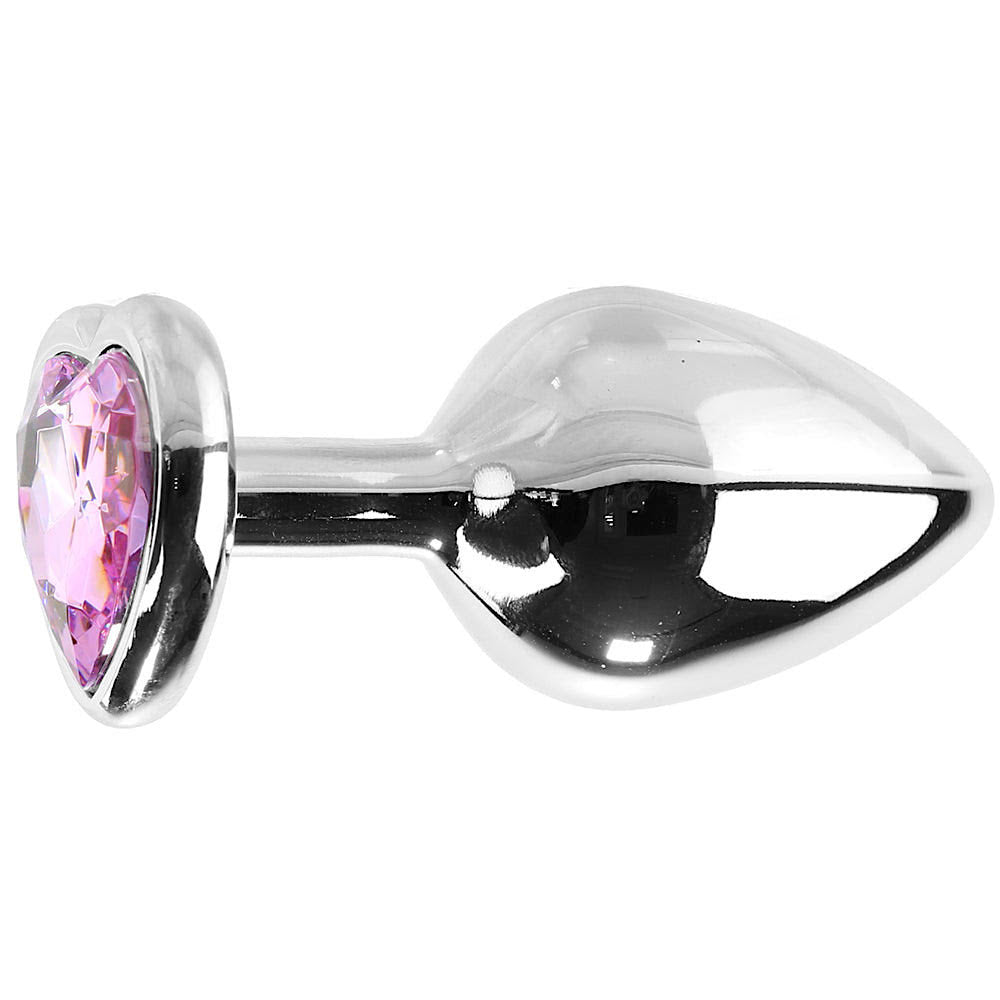 Booty Sparks Pink Heart Gem Anal Plug Set