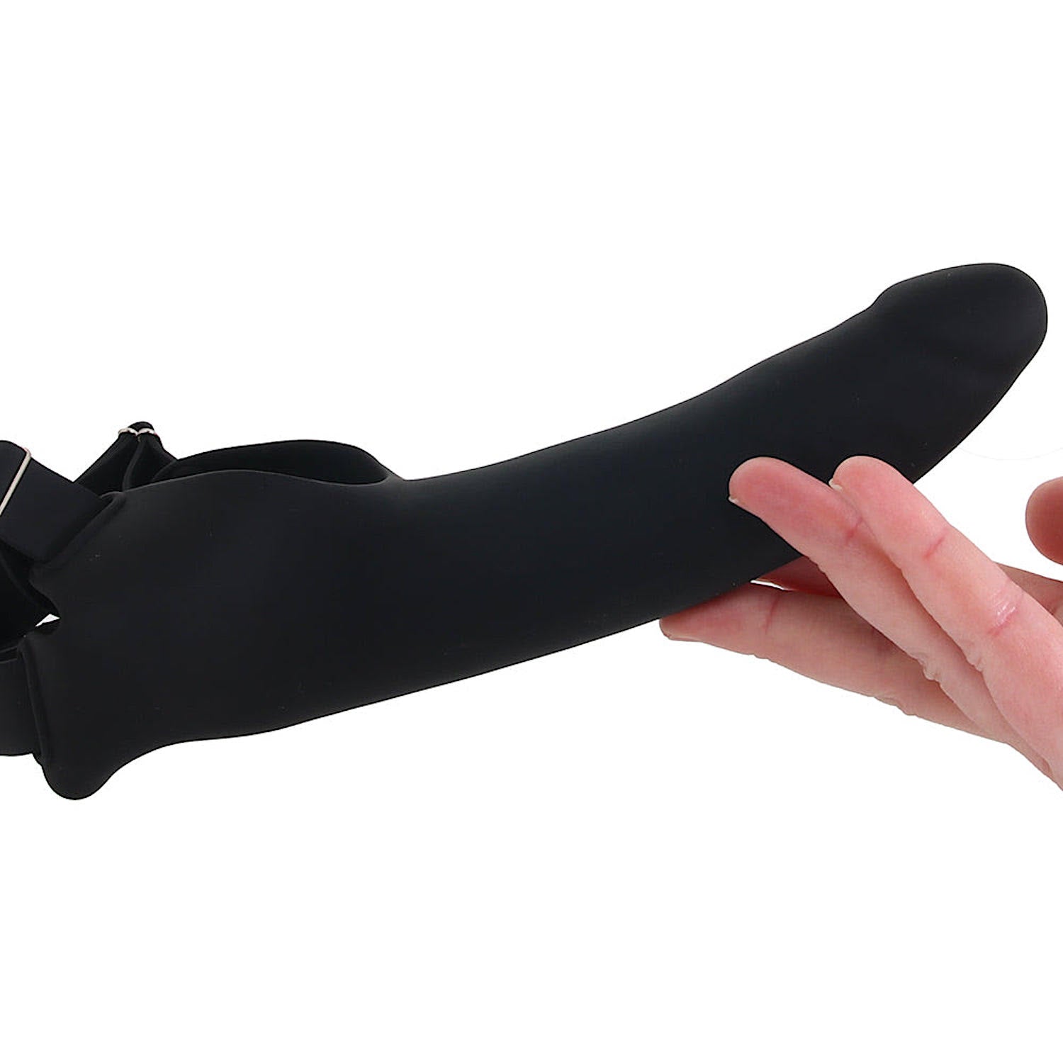 Accommodator Silicone Dong - Black