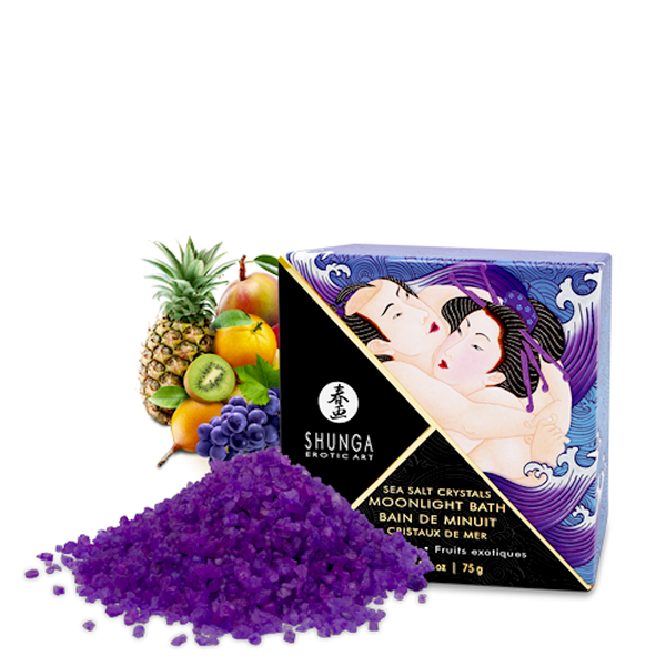 Shunga – Moonlight Bath - Sea Salt Crystals - Exotic Fruits 75g
