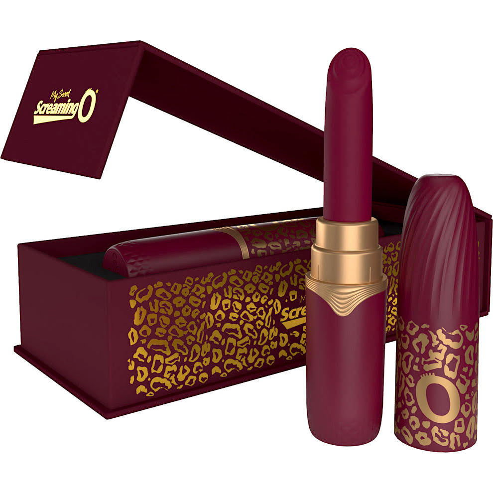 Screaming O - My Secret Premium Rechargeable Vibrating Lipstick - Merlot