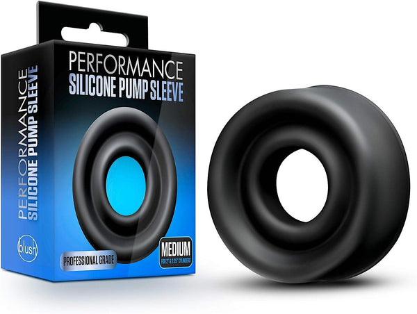 Blush - Silicone Pump Sleeve - Medium - Black