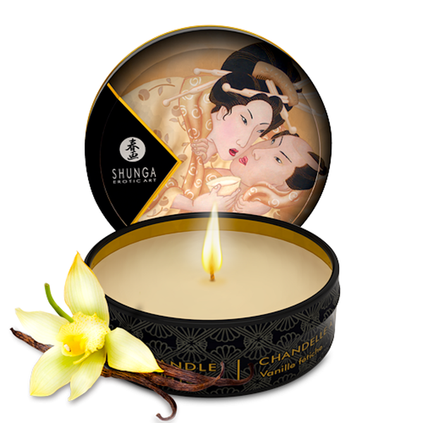 Shunga - Mini Massage Candle Vanilla Fetish 30ml/1oz.