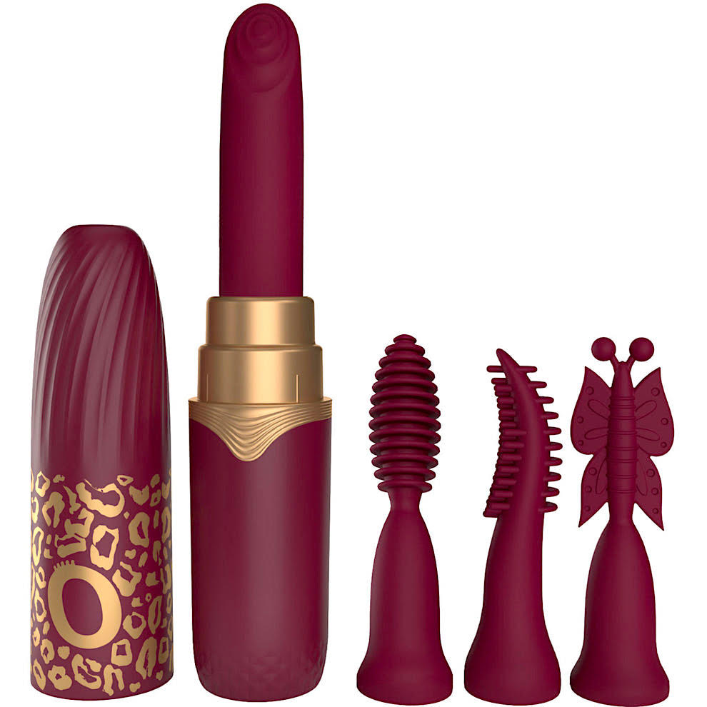Screaming O - My Secret Premium Rechargeable Vibrating Lipstick - Merlot